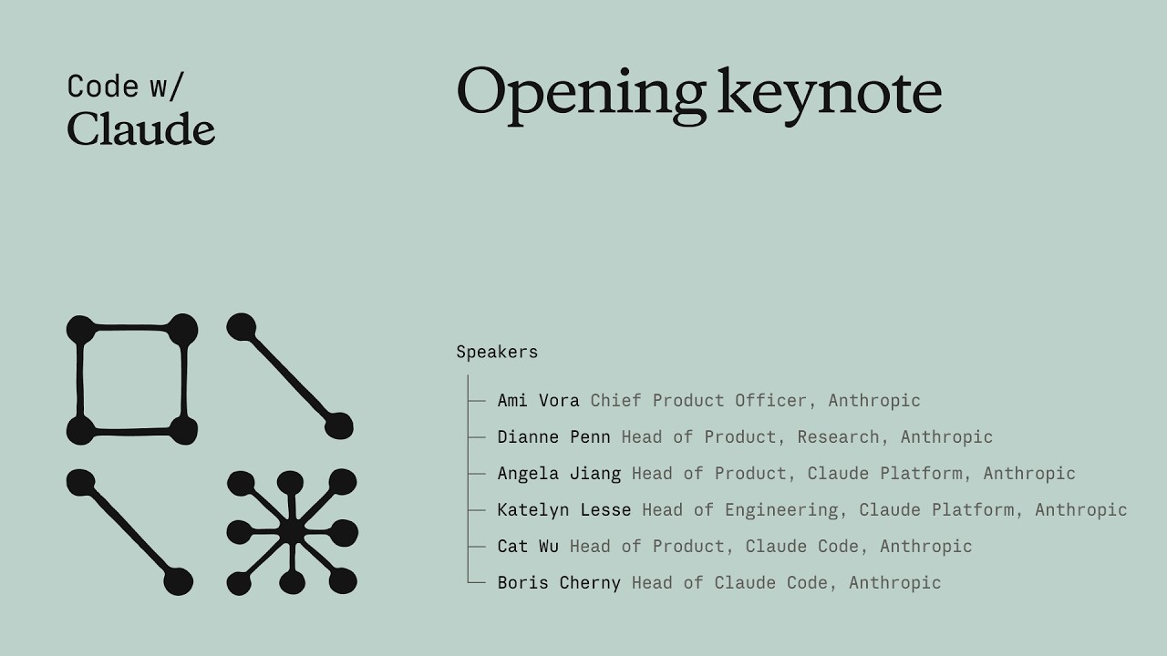 Code with Claude 2026: Opening Keynote — Claude