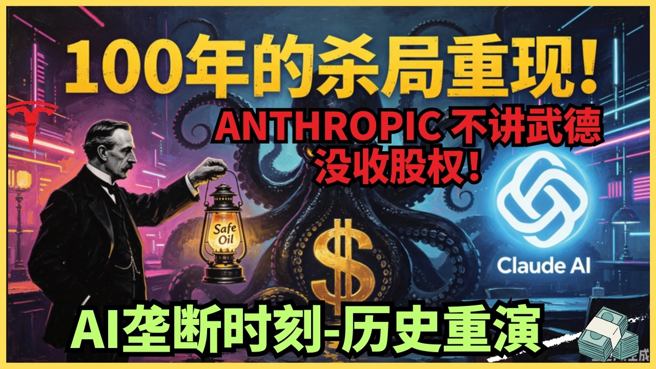 1万亿财富瞬间作废！Anthropic深夜出招，普通人彻底被踢出AI盛宴？“安全AI”全是谎言？洛克菲勒复活，正在Anthropic身上借尸还魂！ — Alan Chen