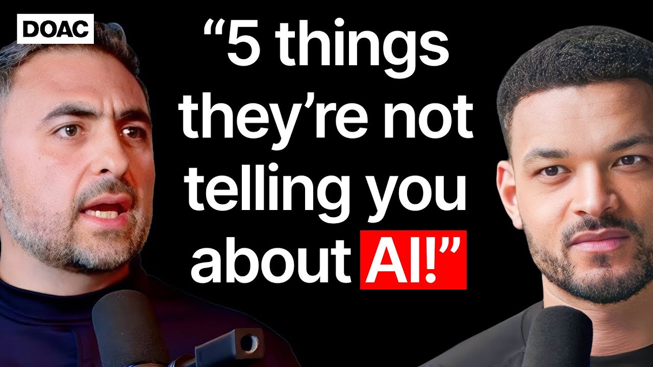 CEO Of Microsoft AI: AI Is Becoming More Dangerous And Threatening! - Mustafa Suleyman — The Diary Of A CEO
