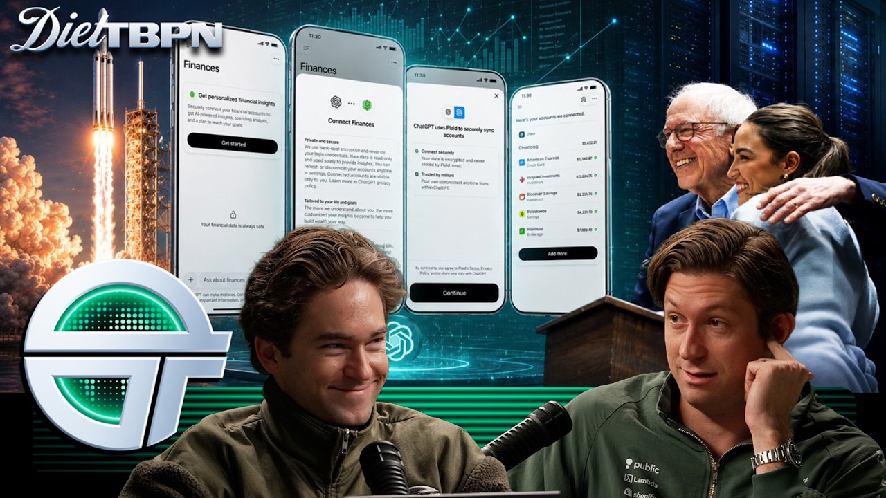 SpaceX IPO Date, ChatGPT x Personal Finance, Sanders & AOC vs. Data Centers | Diet TBPN — TBPN