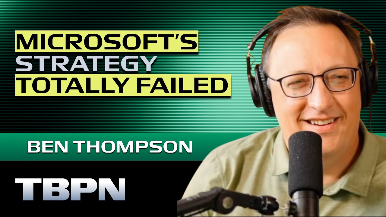 Ben Thompson Explains the XBOX Disaster — TBPN