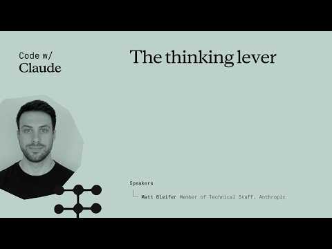 The thinking lever — Claude