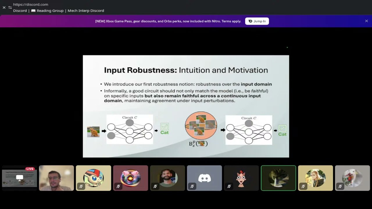Mech Interp Reading Group - Formal Mech Interp: Automated Circuit Discovery with Provable Guarantees — Mech Interp Discord Server Recordings