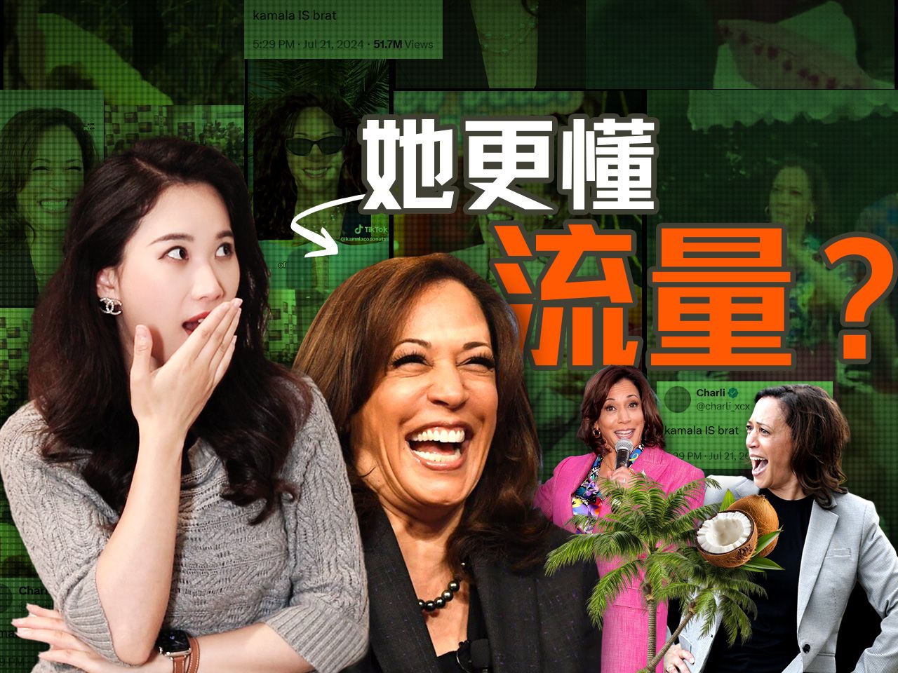 椰子树、小屁孩、尬舞，哈里斯如何用社交媒体给特朗普带来威胁【硅谷101】 — 硅谷101