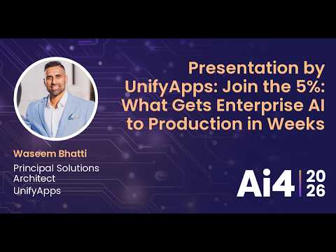 Presentation by UnifyApps: Join the 5%: What Gets Enterprise AI to Production in Weeks With UnifyApp — Ai4