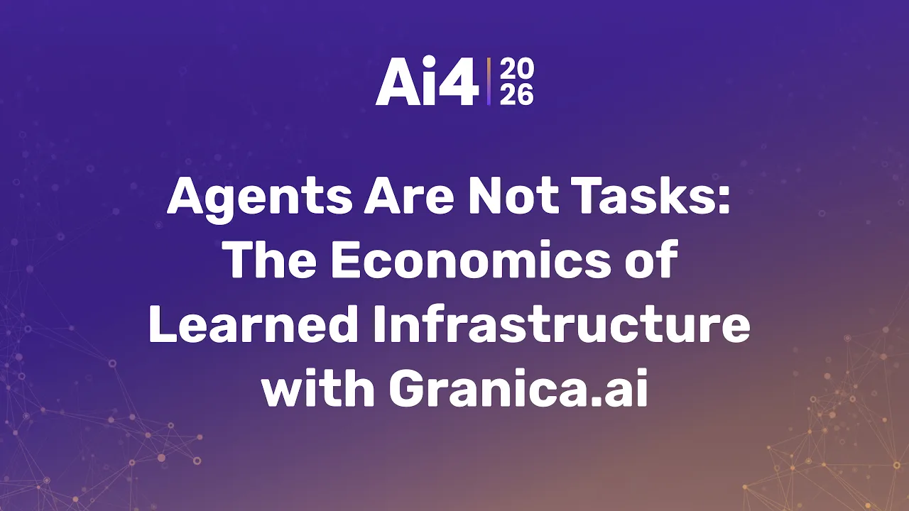 Agents Are Not Tasks: The Economics of Learned Infrastructure with Granica.ai — Ai4