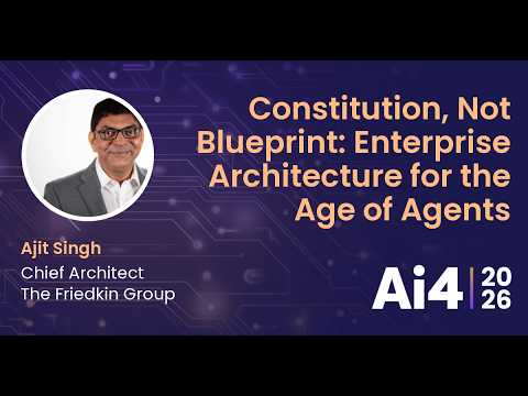 Constitution, Not Blueprint: Enterprise Architecture for the Age of Agents with The Friedkin Group — Ai4