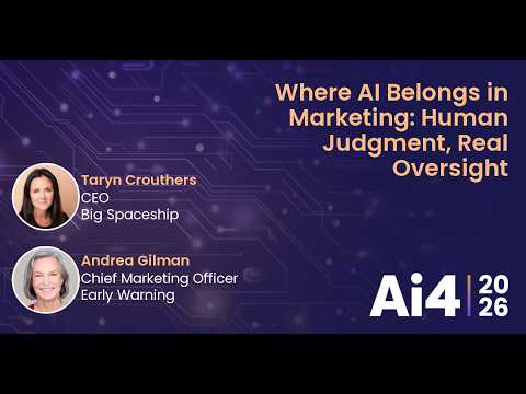 Where AI Belongs in Marketing: Human Judgment, Real Oversight With Big Spaceship and Early Warning — Ai4