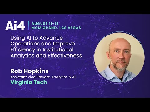 Using AI to Advance Operations and Improve Efficiency in Institutional Analytics and Effectiveness — Ai4