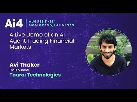 A Live Demo of an AI Agent Trading Financial Markets With Tauroi Technologies — Ai4