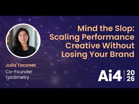 Mind the Slop: Scaling Performance Creative Without Losing Your Brand With Tactimetry — Ai4