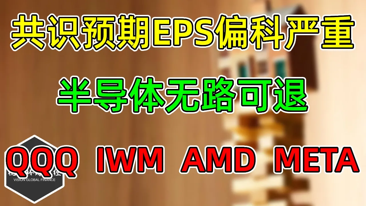 美股 共识预期：半导体无路可退！QQQ、IWM、AMD、META！ — 视野环球财经