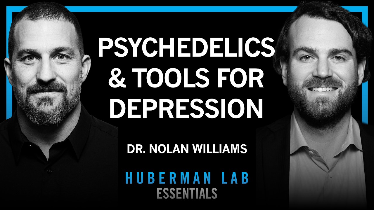 Essentials: Psychedelics & Neurostimulation for Brain Rewiring | Dr. Nolan Williams — Andrew Huberman