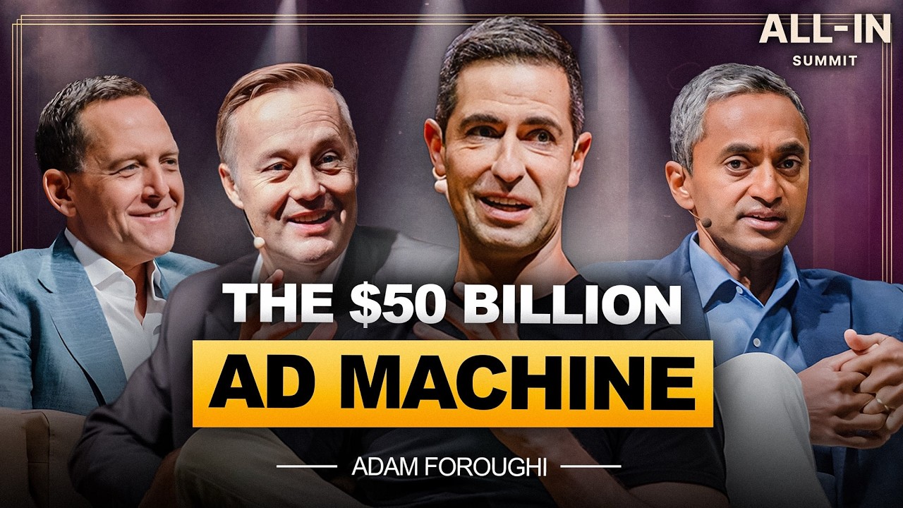 Adam Foroughi, Applovin CEO: Surviving a 92% Drawdown, Ads as ML 1.0 & the $50B Game Ad Market — All-In Podcast