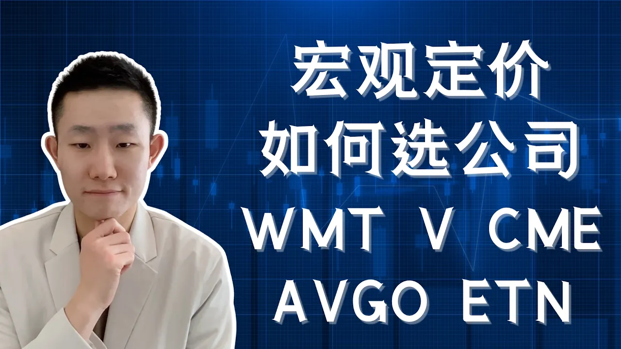 未来12个月美股怎么选？高利率下真正稀缺的，不是需求，是自由现金流：V、WMT、AVGO、ETN、CME买入区间 — Ethan的美股笔记