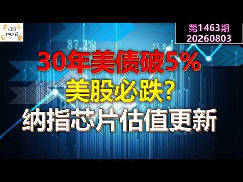 ✨【Investment Talk No. 1463】30-Year Treasury Yields Top 5%: Must Stocks Fall? Nasdaq & Chip Valuat... — 投资TALK君