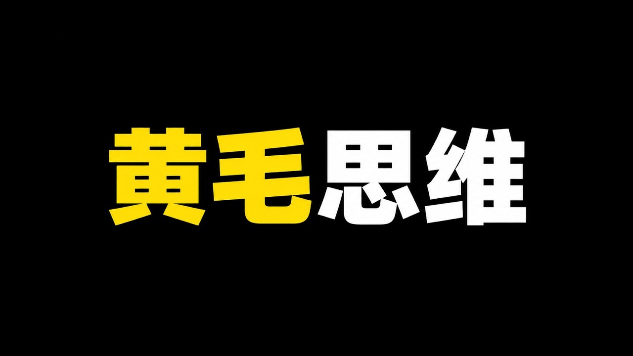 你需要黄毛思维 — Alan Shao