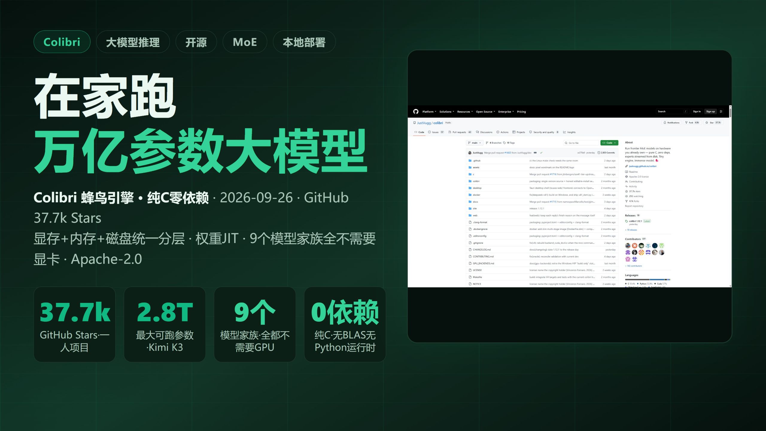 硬盘就是你的机房：37.7k星纯C引擎跑万亿模型 — AI技术投降派