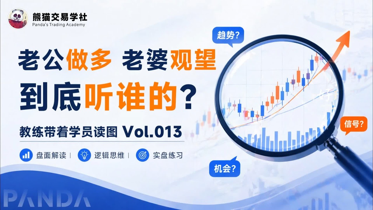 第13期 同样看一张K线，为什么有人赚钱有人亏？(20260612-周五直播课切片)丨趋势判断丨市场噪音丨交易复盘丨教练带着学员读图 — 熊猫交易学社