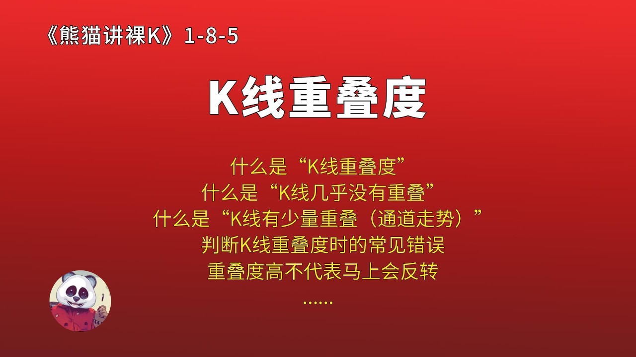 第8章（K线动能）第5讲：K线重叠度（1-8-5） — 熊猫交易学社