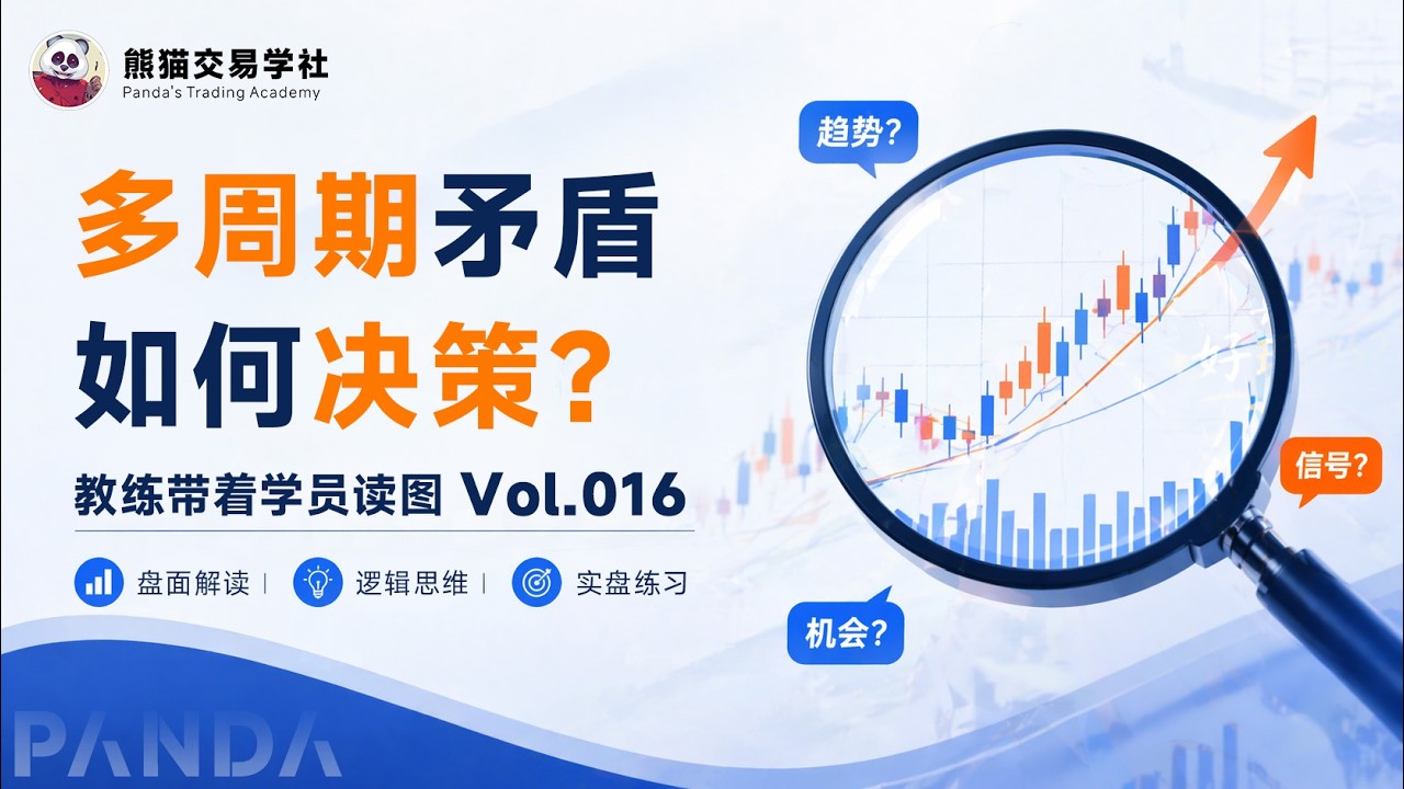 第16期 趋势周期是尺子，不是枷锁（20260821-周五直播课切片）丨周期丨关键位丨动能丨教练的读图思路 — 熊猫交易学社