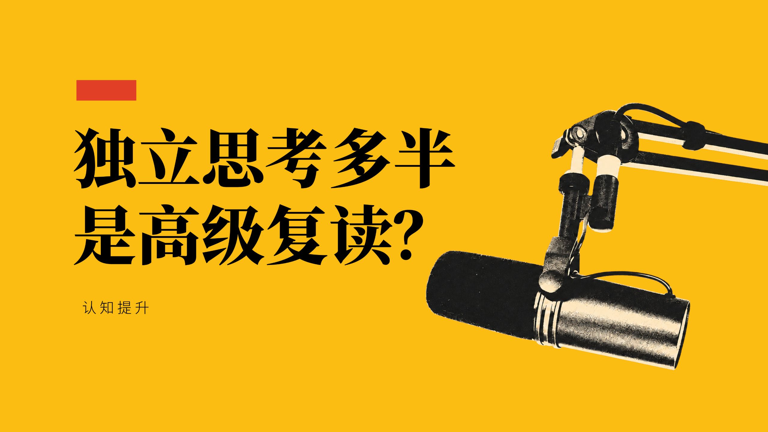 独立思考多半是一种高级复读？ — 树岛坂