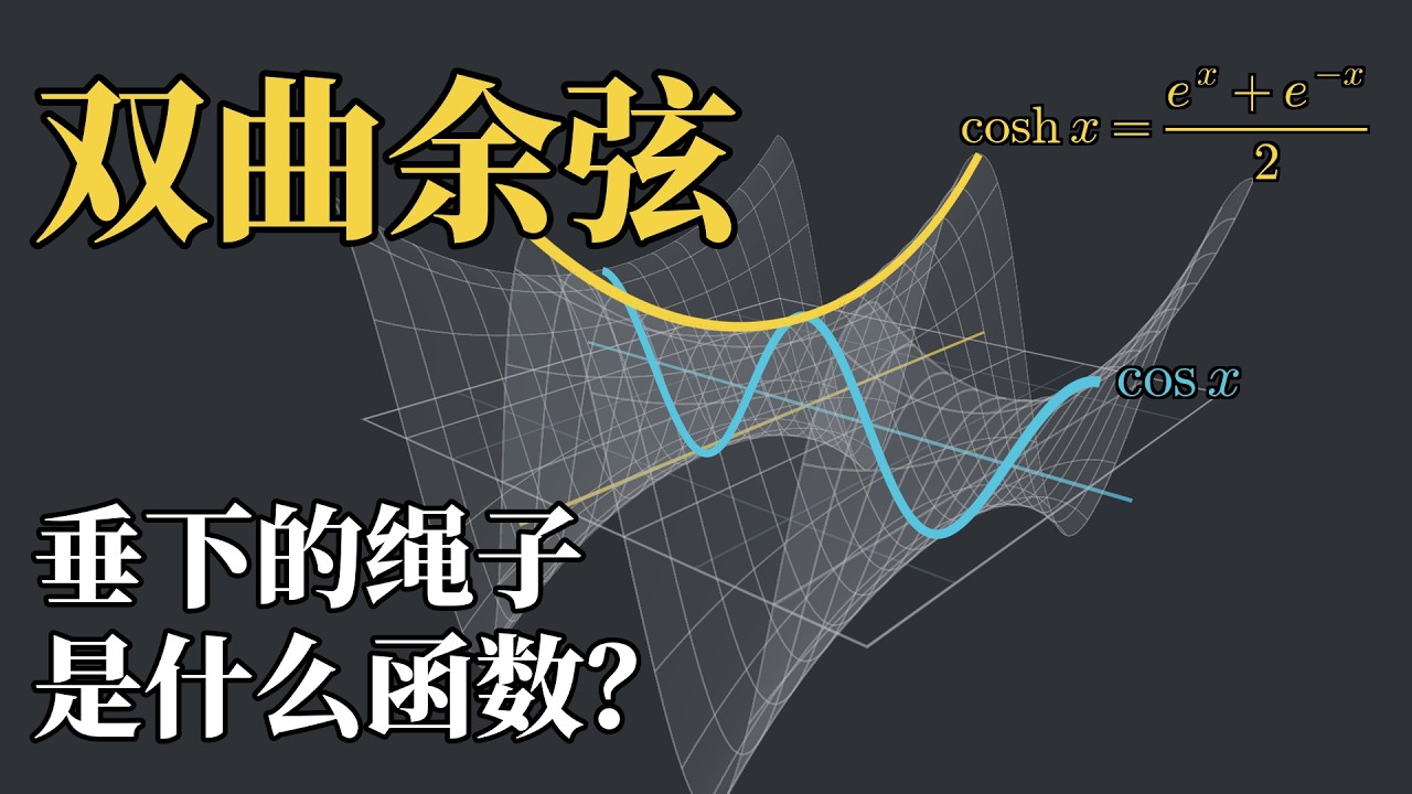 【漫士】双曲余弦：指数和三角函数，本来就是一个东西 — Meditation Math