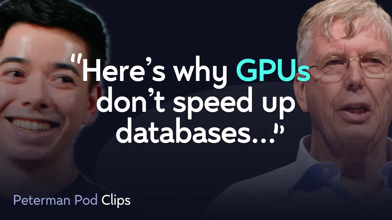 Creator of Postgres (Turing Award): "One Size Fits None", Leveraging GPUs, Difficult Implementations — Ryan Peterman