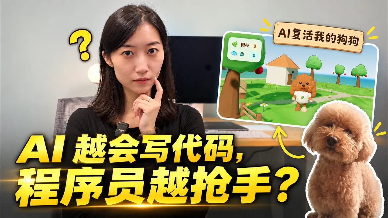 Kimi 给去世十年的狗狗做了动森小岛｜AI 越强，程序员反而更需要？ — Serena心心