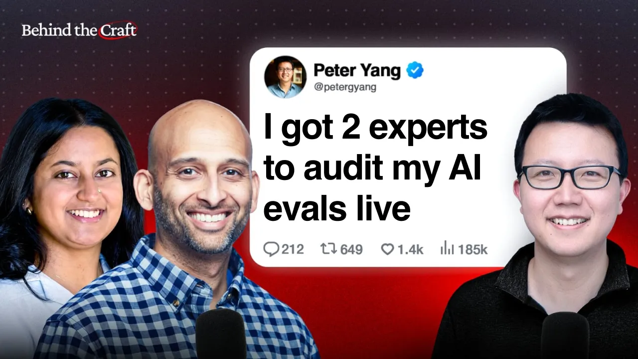 How to Build Better AI Evals with Claude Code in 5 Steps | Shreya & Hamel — Peter Yang