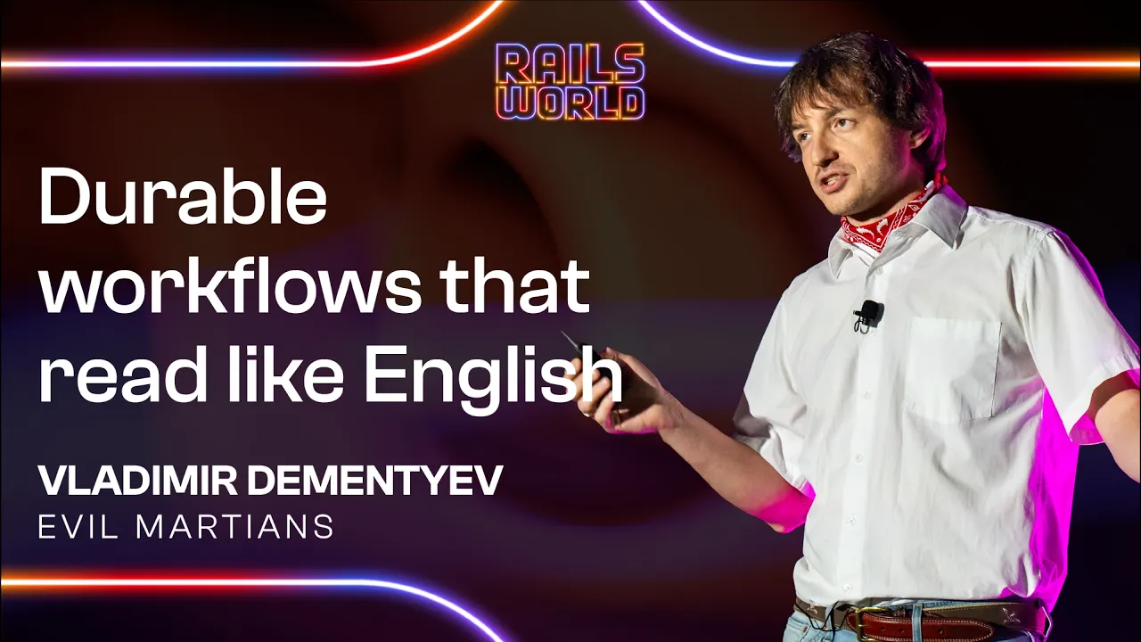 Durable orchestration on Rails: From continuation to workflow - Vladimir Dementyev — Ruby on Rails