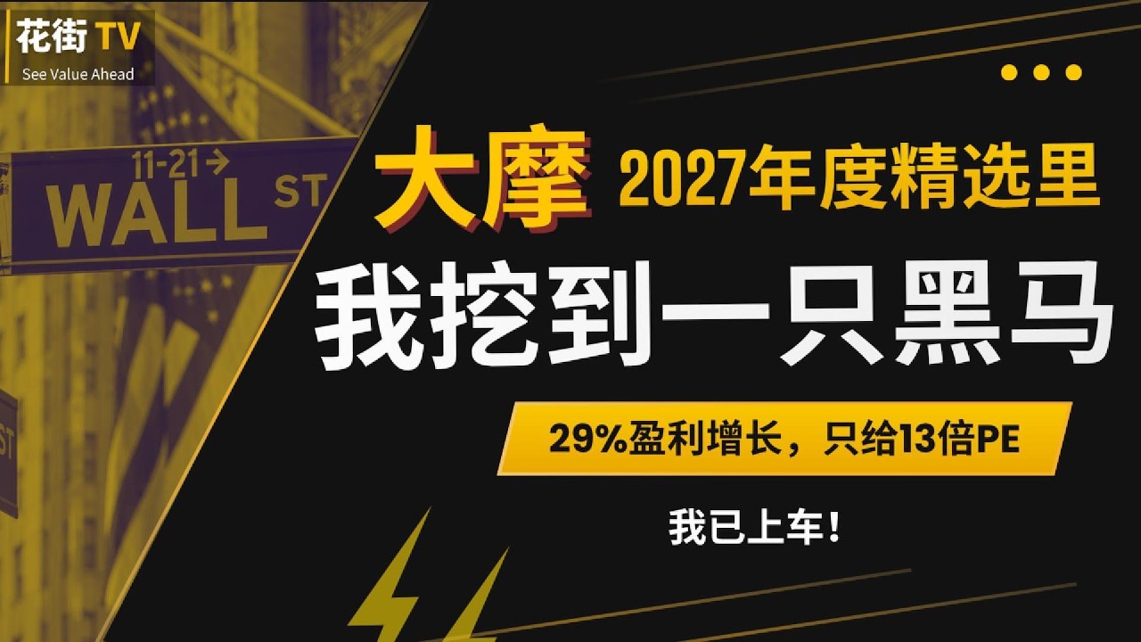 大摩15只年度精选里，我盯上这只跌超20%的黑马 — Wall Street Never Sleeps