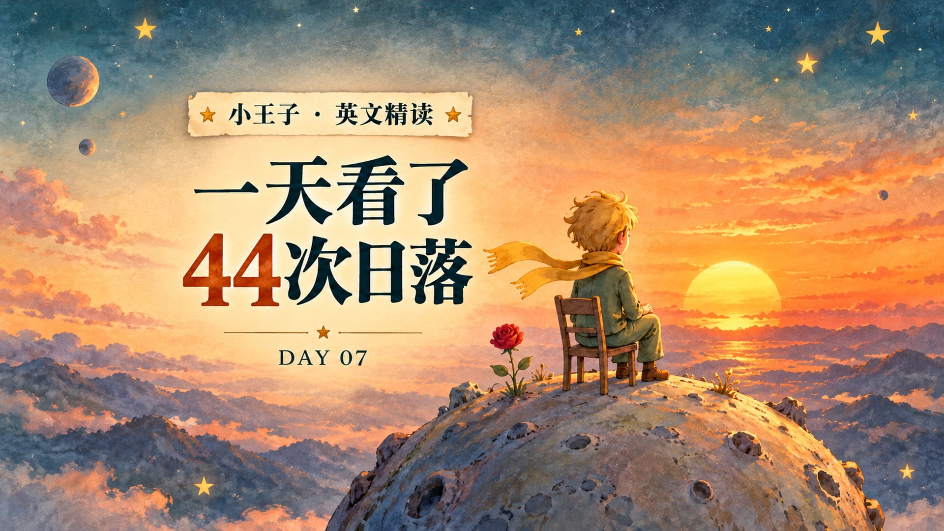 一个人很难过的时候，就会喜欢看日落 ｜ 小王子阅读第 7 天 — 逃离平庸