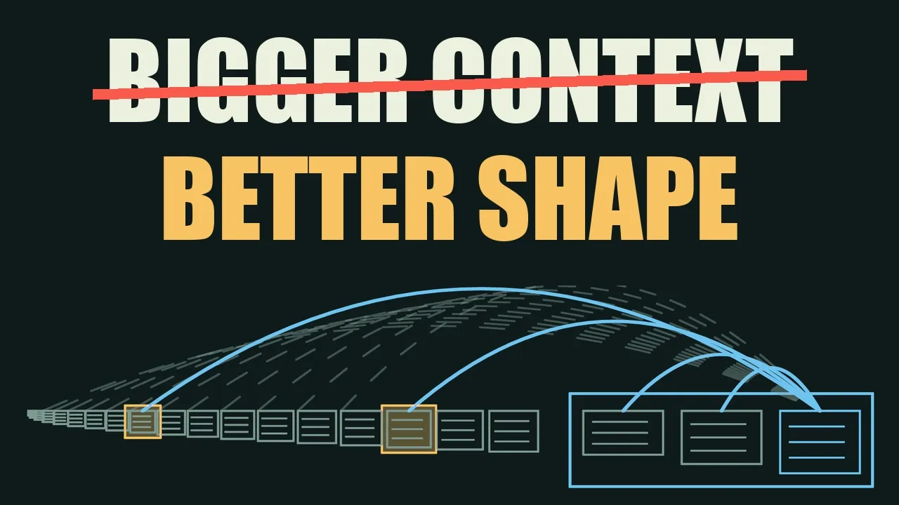 Why Your Agent Doesn't Need a Bigger Context Window: Language Model Shape — Xiaol.x