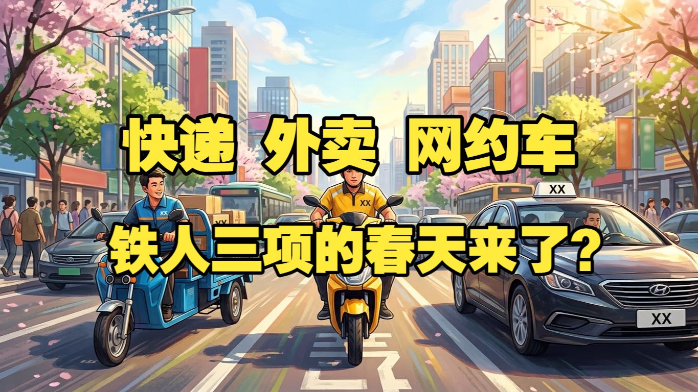 【劳动消息002】快递、外卖、网约车，铁人三项的春天来了？ — 劳动法猫头鹰