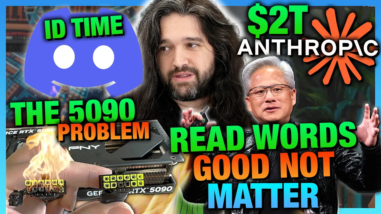HW News - Discord ID Verification Fail, 5090s Too Valuable for RMA, Jensen is Just Like Us — Gamers Nexus