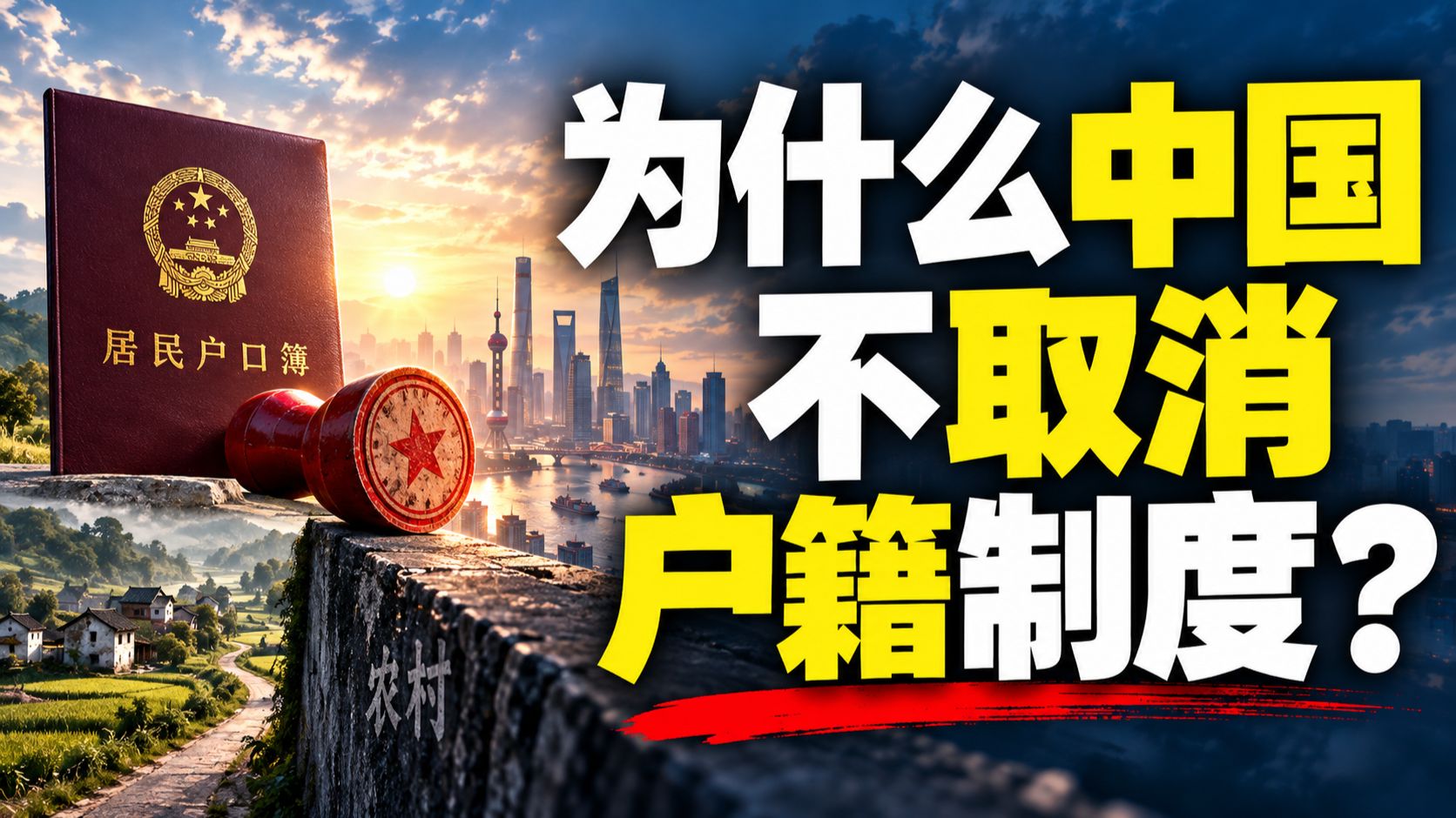 为什么中国不取消户籍制度？ — 我捞捞捞