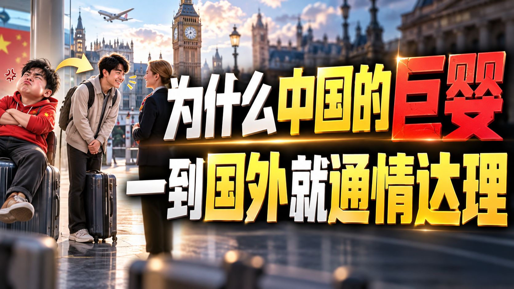 为什么中国的巨婴一到国外就通情达理？ — 我捞捞捞