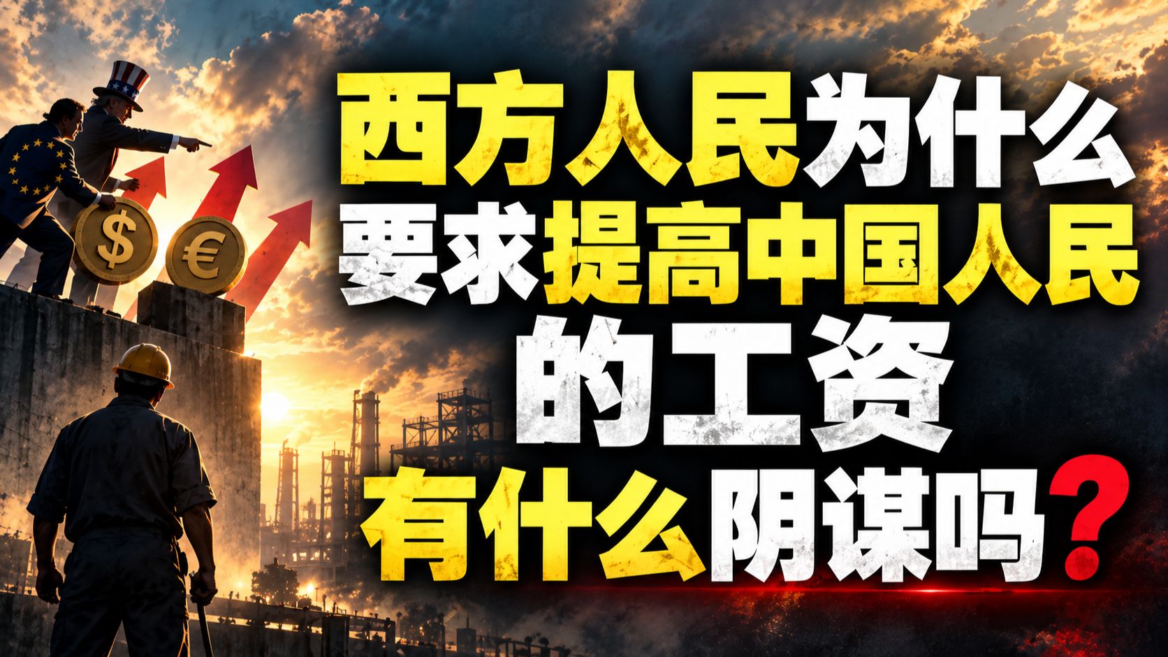 西方人民为什么要求提高中国人民的工资，有什么阴谋吗？ — 我捞捞捞