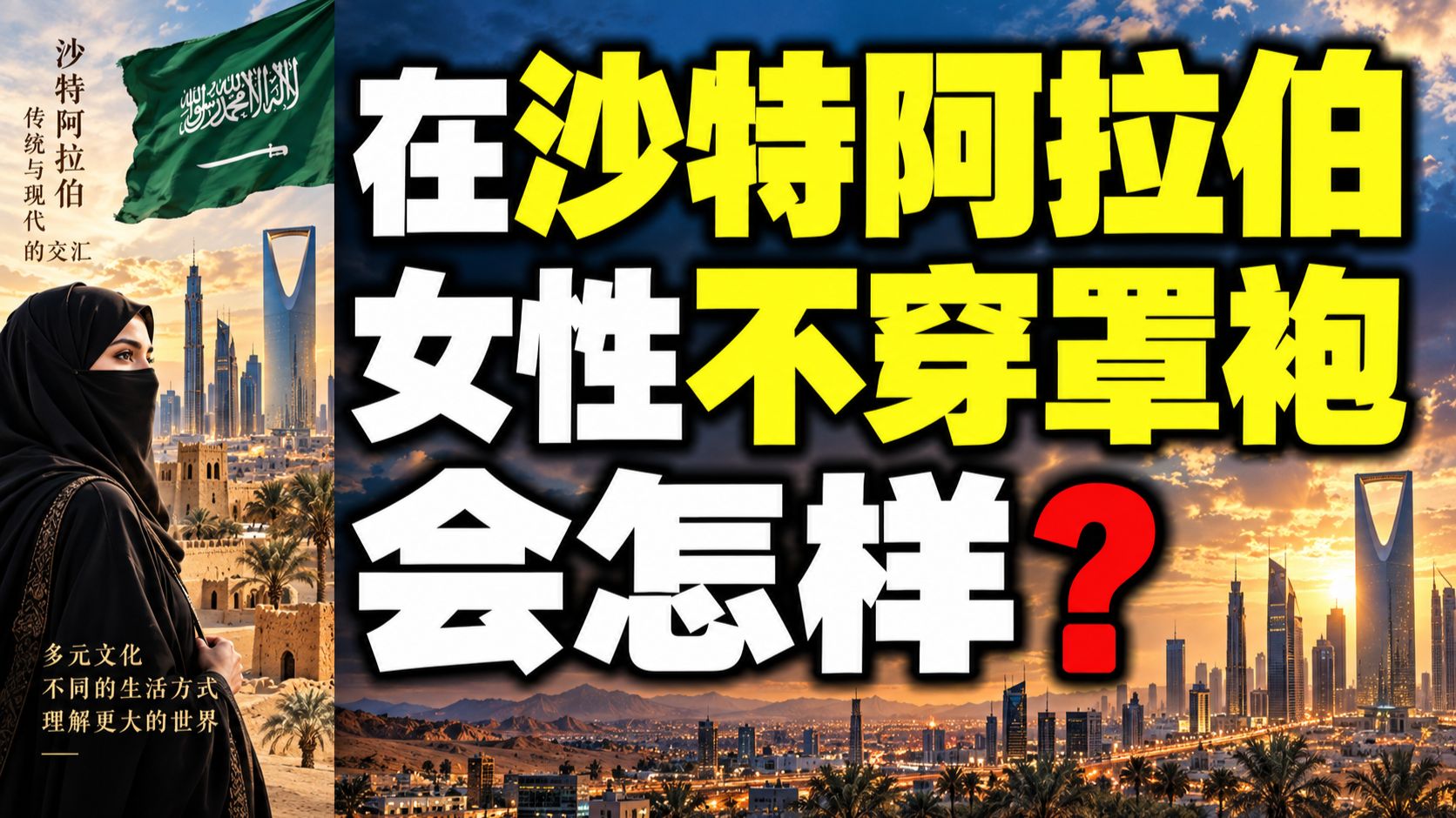 在沙特阿拉伯女性不穿罩袍会怎样？ — 我捞捞捞