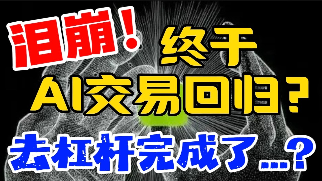 泪崩！ 终于，AI交易回归？去杠杆完成了...？ — 贝拉聊财金