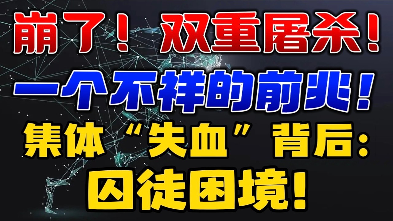崩了！ 双重屠杀！ 一个不祥的前兆！集体「失血」背后：囚徒困境！ — 贝拉聊财金