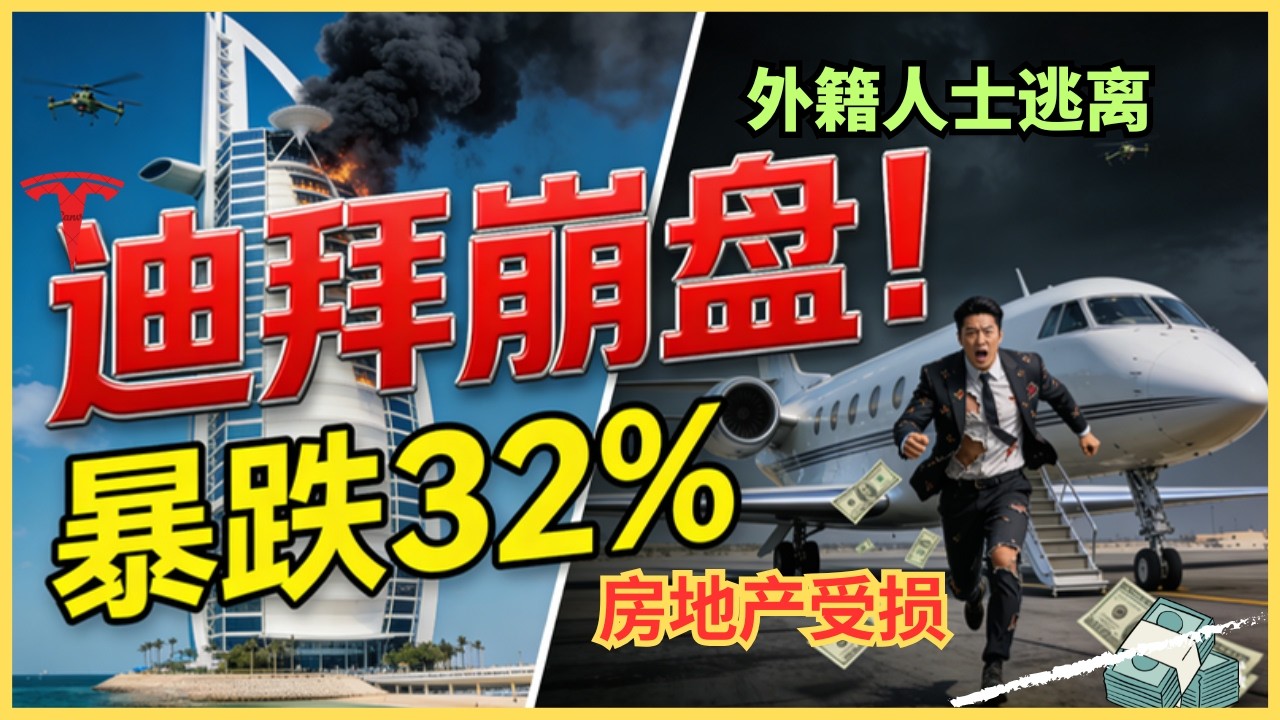 迪拜楼市两周暴跌32%！14天摧毁“富人天堂” 全球富豪包机疯狂大逃亡！一场战争戳破迪拜房产神话，炒房客全军覆没？ — Alan Chen