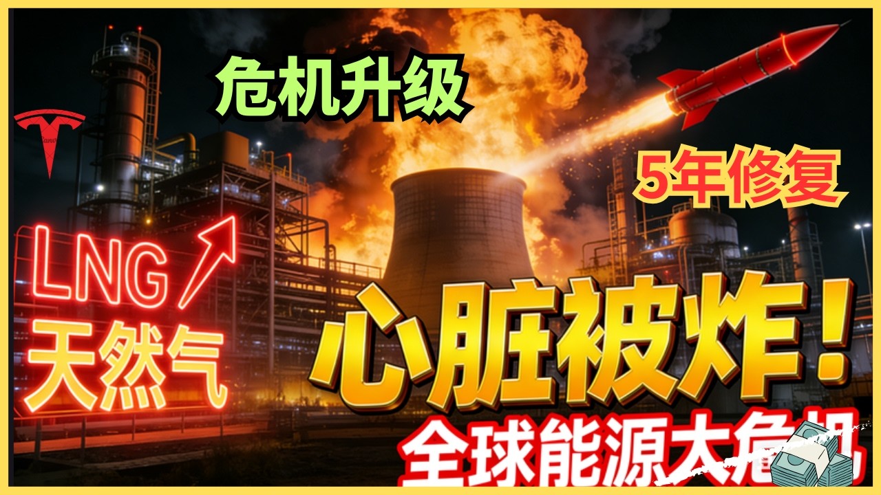 全球最大天然气心脏停摆！导弹摧毁全球20%供给， 2026 天然气危机远大于石油危机，真正的冲击刚开始！ — Alan Chen