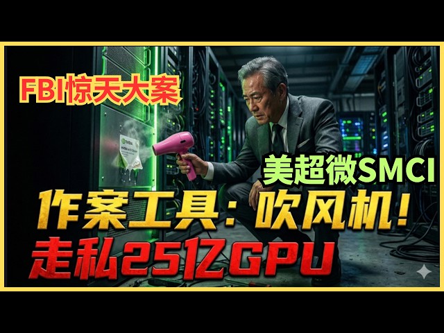 25亿GPU走私案告破！作案工具竟是一把吹风机？还原美超微SMCI惊天大案。英伟达有波折？ — Alan Chen