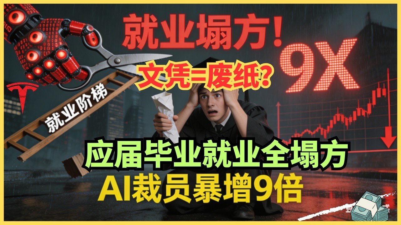 斯坦福研究：22岁就业暴跌20%！750个CFO承认：今年AI裁员是去年9倍 — Alan Chen