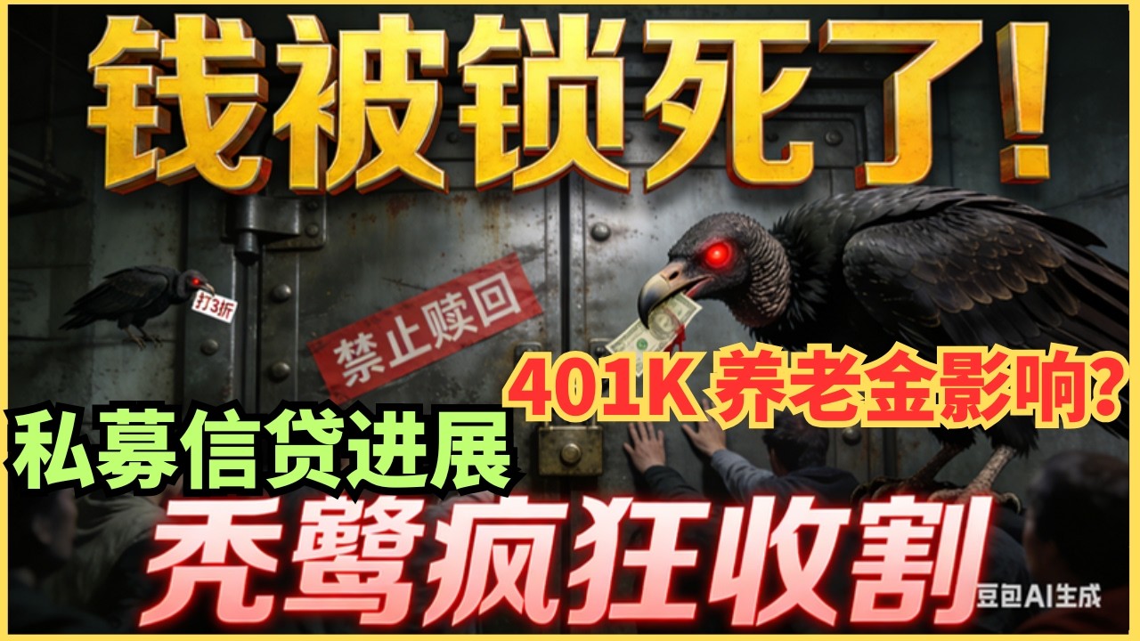 散户的钱被锁死了！华尔街“秃鹫”打3折疯狂收割，私募信贷雷暴终于瞒不住了？ — Alan Chen