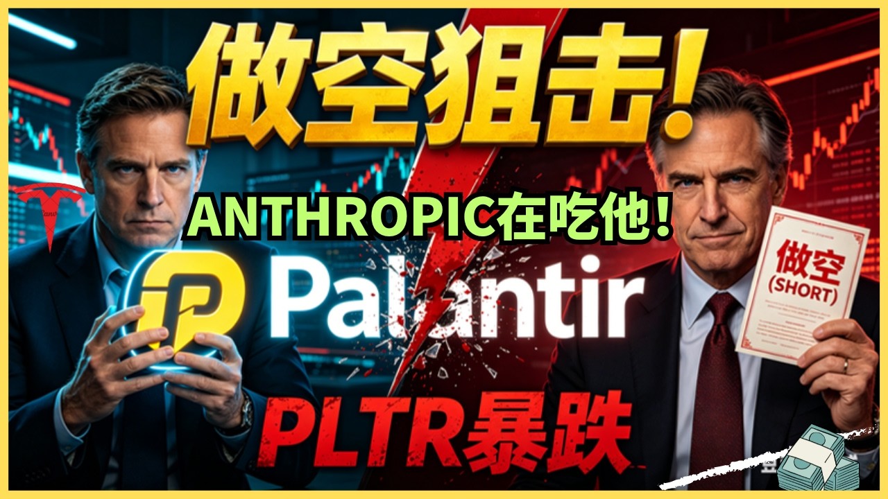 暴跌12%！PLTR遭大空头致命做空，蒂尔死守的最后一张牌，正被Anthropic生吞？ — Alan Chen