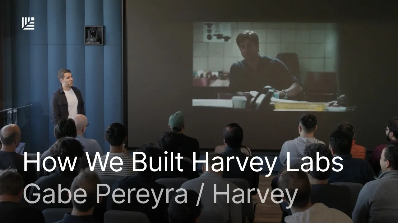 How Harvey Built a Research Lab on a Budget | Gabe Pereyra — Sequoia Capital